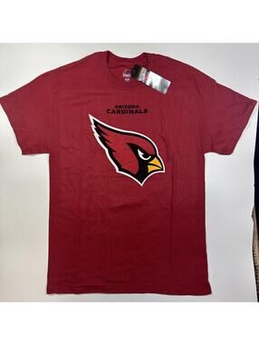 Majestic Arizona Cardinals Men Size Medium Red Tshirt Team Apparel Tee NFL Fan